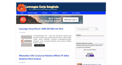 Desktop Screenshot of lowonganbengkulu.com